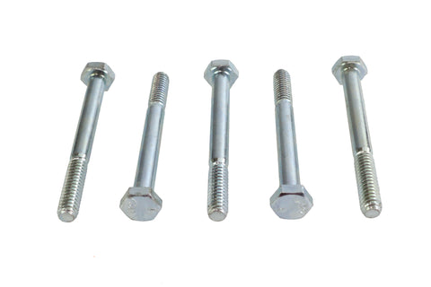 Zinc Hex Cap Bolts 1/4 inch-20 x 2-1/2 inch - V-Twin Mfg.