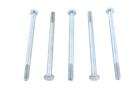 Zinc Hex Cap Bolts 1/4 inch-20 x 4 inch - V-Twin Mfg.