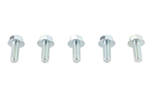 Zinc Hex Flange Screws 5/16 inch-18 x 5/8 inch - V-Twin Mfg.