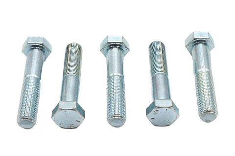Zinc Hex Cap Bolts 1/4 inch-28 x 1/2 inch - V-Twin Mfg.