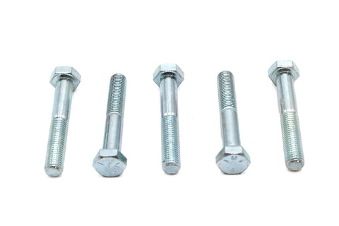 Zinc Hex Cap Bolts 5/16 inch-24 x 2 inch - V-Twin Mfg.