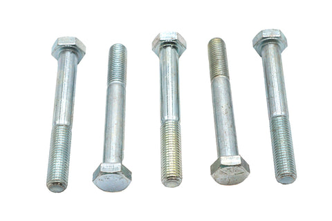 Zinc Hex Cap Bolts 5/16 inch-24 x 2-1/2 inch - V-Twin Mfg.