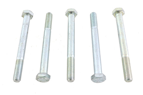 Zinc Hex Cap Bolts 5/16 inch-24 x 3-1/4 inch - V-Twin Mfg.