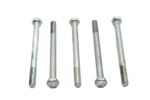 Zinc Hex Cap Bolts 5/16 inch-24 x 4 inch - V-Twin Mfg.