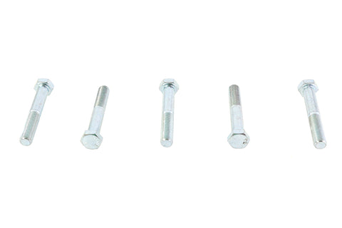 Zinc Hex Cap Bolts 3/8 inch-24 x 2-1/2 inch - V-Twin Mfg.