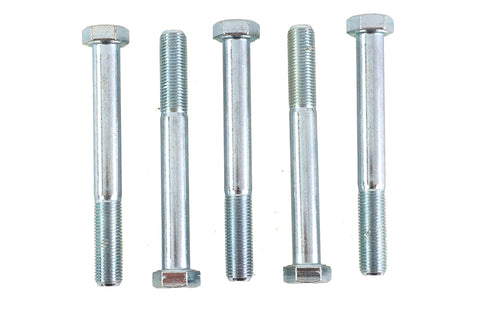 Zinc Hex Cap Bolts 3/8 inch-24 x 3-1/4 inch - V-Twin Mfg.