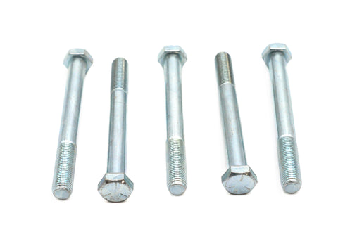 Zinc Hex Cap Bolts 3/8 inch-24 x 3-1/2 inch - V-Twin Mfg.