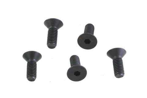 Allen Flat Head Screws Black 5/16 inch-18 x 5/8 inch - V-Twin Mfg.