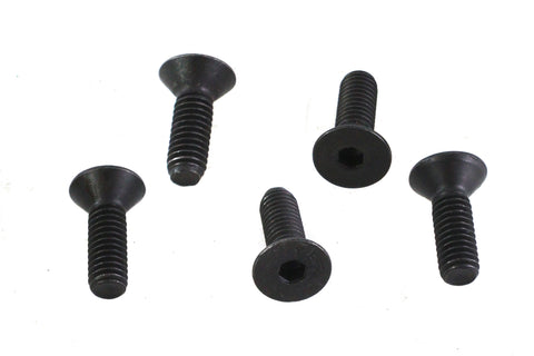 Allen Flat Head Screws Black 5/16 inch-18 x 1 inch - V-Twin Mfg.