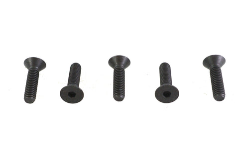 Allen Flat Head Screws Black 5/16 inch-18 x 1-1/4 inch - V-Twin Mfg.