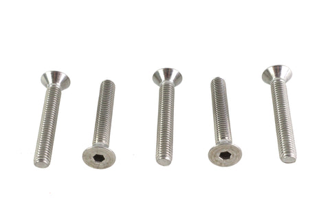 Allen Flat Head Screws Stainless Steel 3/8 inch-16 x 2-1/2 i - V-Twin Mfg.
