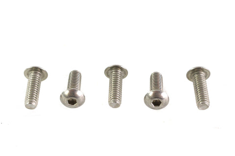 Allen Button Head Screws Stainless Steel 8-32 inch X 1/2 inc - V-Twin Mfg.