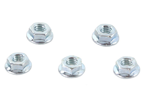 Serrated Hex Flange Nuts 5/16 inch-18 Zinc - V-Twin Mfg.