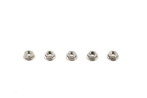 Serrated Hex Flange Nuts 5/16 inch-18 Stainless Steel - V-Twin Mfg.