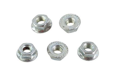 Serrated Hex Flange Nuts 5/16 inch-24 Zinc - V-Twin Mfg.
