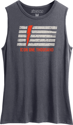 ICON Women's Invasion Stripe™ Tank Top - Antique Denim - Large 3031-4220