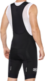 100% Exceeda Bib Shorts - Black/White - XL 40052-00007