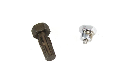 Oil Tank Drain Plug with Tap Oversize - V-Twin Mfg.