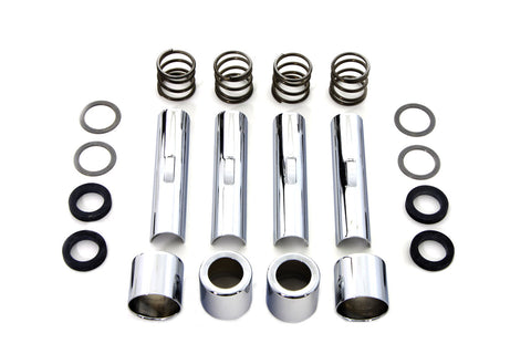 Chrome Pushrod Cover and Clip Kit - V-Twin Mfg.