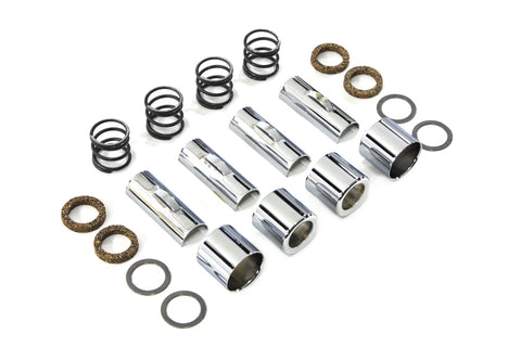 Chrome Upper Pushrod Cover Kit - V-Twin Mfg.