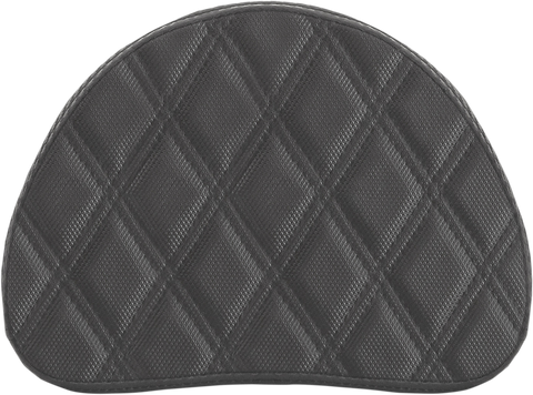 SADDLEMEN Sissy Bar Pad - Lattice Stitched - Black 0513SDC