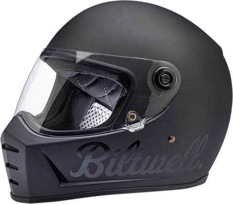 BILTWELL Lane Splitter Helmet - Flat Black Factory - Large 1004-638-104