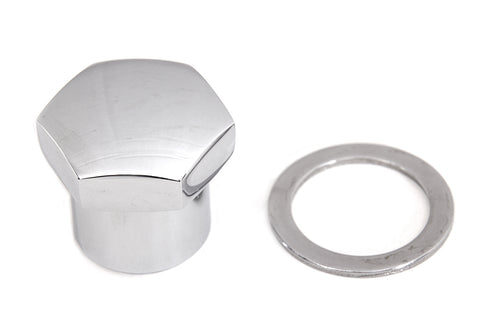 Chrome Domed Triple Tree Fork Stem Nut - V-Twin Mfg.