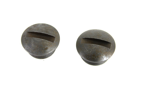 Parkerized Spring Handlebar End Nut Set - V-Twin Mfg.