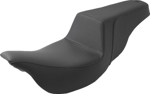 SADDLEMEN Step-Up Seat - Gripper - Black - FL '08-'23 808-07B-174