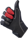 BILTWELL Bridgeport Gloves - Red - Medium 1509-0801-303
