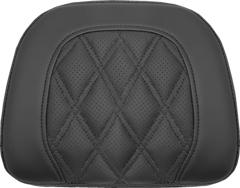 SADDLEMEN Roadsofa Sissy Bar Pad - Black - Lattice Stitch - Indian '14-'22 61144