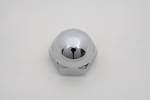Chrome Acorn Triple Tree Stem Nut with Shoulder - V-Twin Mfg.