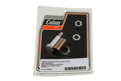 Cadmium Tank Hand Shifter Lever Stud and Bushing Kit - V-Twin Mfg.