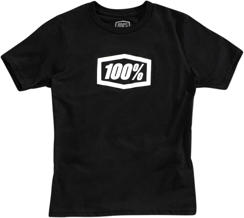 100% Youth Icon T-Shirt - Black - Large 20001-00006