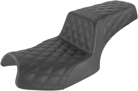 SADDLEMEN Step Up Seat - Full Lattice - Black - Challenger I20-06-175