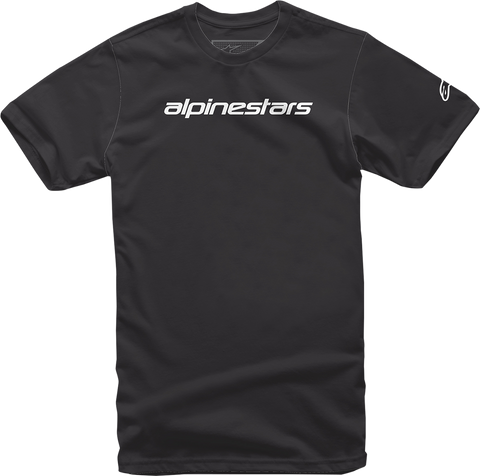 ALPINESTARS Linear Wordmark T-Shirt - Black/Gray - 2XL 12127202010112X