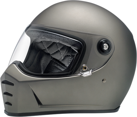 BILTWELL Lane Splitter Helmet - Flat Titanium - Small 1004-803-102