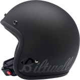 BILTWELL Bonanza Helmet - Flat Black Factory - XS 1001-638-201