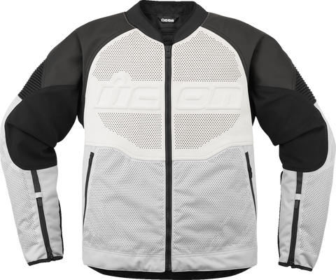 ICON Overlord3™ Leather Jacket - White - XL 2810-4121