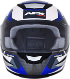 AFX FX-99 Helmet - Recurve - Pearl White/Blue - Medium 0101-11122