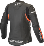 ALPINESTARS Stella Women's Kira Leather Jacket - Black/Red - US 4 / EU 40 3112019-1030-40