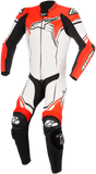 ALPINESTARS GP Plus v2 1-Piece Leather Suit - White/Black/Red Fluorescent - US 48 / EU 58 3150518-233-58