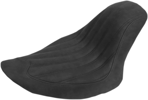 SADDLEMEN Knuckle Solo Seat - Ribbed - Black - FB 806-12-0023