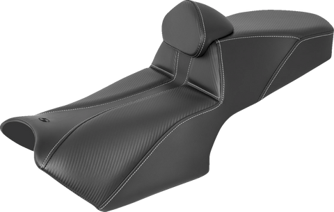 SADDLEMEN Adventure Tour Seat - w/ Backrest - Black - BMW '19-'22 0810-BM54BR