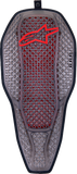 ALPINESTARS Nucleon Flex Proi Full Back Protection Insert - Transparent Smoke/Red - Medium 6526323-003-M
