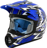 AFX FX-17Y Helmet - Butterfly - Matte Blue - Large 0111-1389