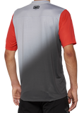 100% Celium Jersey - Short-Sleeve - Gray/Racer Red - Small 40011-00010