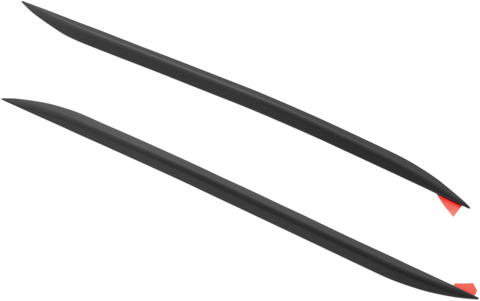 SHOW CHROME Fender Side Accent - Black - Front 52-941BK