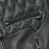 Tactical Emerald Men’s Motorcycle Leather Vest