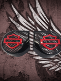 23.5+ Harley inner 3D shield speakers grill covers set